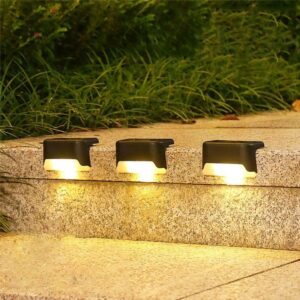 Set 8 Lampi solare LED pentru iluminat scari exterioare cu senzor crepuscular - Image 4