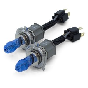 Set 2 becuri halogen H4 - P43 "HOD HI-POWER", putere 90/100W, lumina alba 5000K, 12V, imitatie xenon, cu mufe ceramice - Image 3
