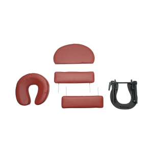 Masa de masaj pliabila, 2 zone, cadru lemn, spuma 5cm, inaltime 55-76cm, piele ecologica, dimensiuni 60x213cm, culoare Burgundy - Image 8
