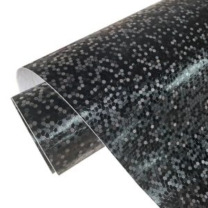 Folie auto decorativa Premium Honeycomb Black, model hexagonal 3D, autoadeziva, rezistenta UV, dimensiune 150 x 100cm