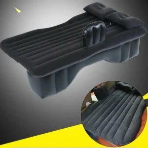 Saltea gonflabila pentru bancheta spate auto, dimensiune 138 x 85cm cu pompa electrica inclusa, culoare Neagra - Image 6