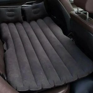 Saltea gonflabila pentru bancheta spate auto, dimensiune 138 x 85cm cu pompa electrica inclusa, culoare Neagra - Image 4