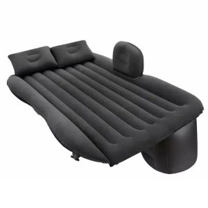 Saltea gonflabila pentru bancheta spate auto, dimensiune 138 x 85cm cu pompa electrica inclusa, culoare Neagra - Image 3