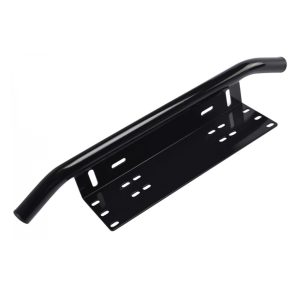 Bullbar aluminiu vopsit in camp electrostatic cu suport numar si proiectoare pentru vehicule offroad, culoare Neagra - Image 6