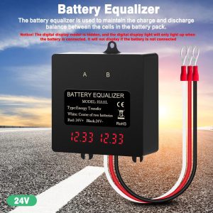 Egalizator alimentare baterii 2 x 12V pentru sisteme fotovoltaice 24V, cu display LCD - Image 4