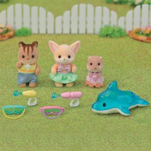 Sylvanian Families-Prietenii De La Gradinita - Trio La Piscina - Image 3