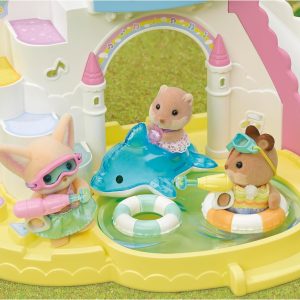 Sylvanian Families-Prietenii De La Gradinita - Trio La Piscina - Image 4