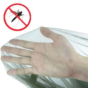 Hamac turistic din nylon cu plasa de tantari, culoare verde, dimensiuni 260 cm x 140 cm - Image 3